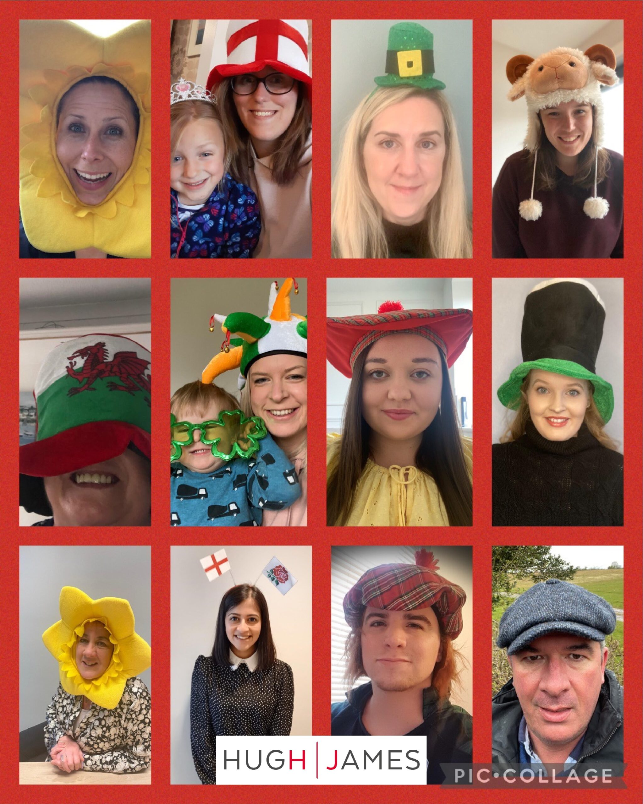 The Neurolaw team at Hugh James wearing their Hats for Headway during ABI week 2021