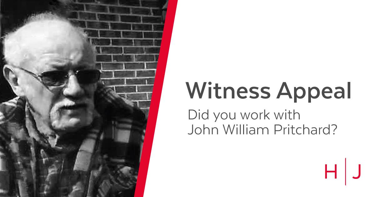Witness appeal: Did you work with John William Pritchard?