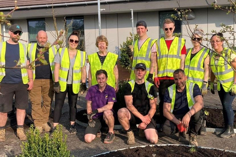 Members of the Serious Injury and Court of Protection teams at Horatio's Garden