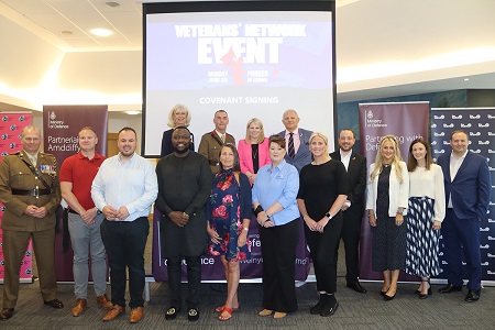 Speakers and members of our Military team at the Forces of Change event