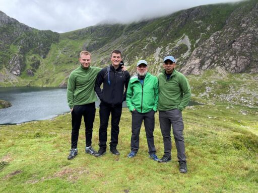 Hugh James Serious Injury Team in the Brecon Beacons for the Welsh 3 Peaks Challenge
