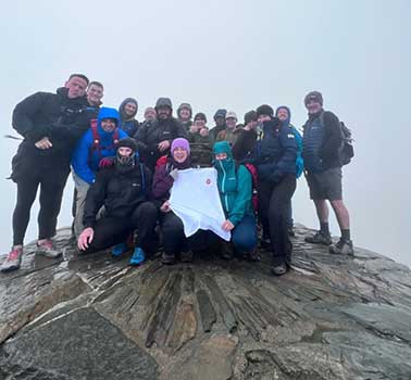 Hugh James Serious Injury successfully complete the Welsh 3 Peaks Challenge