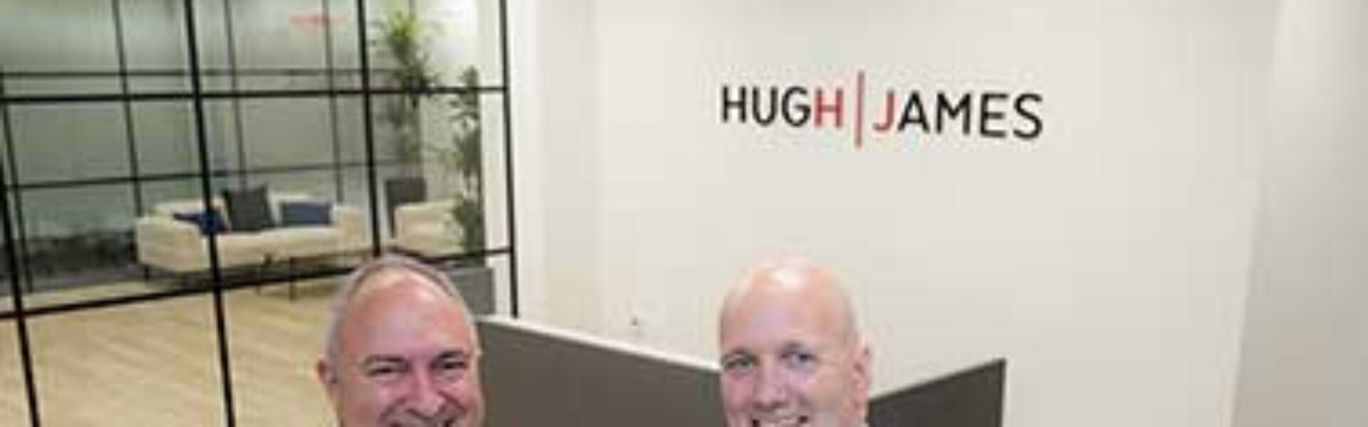 Mark Harvey and Alun Jones officially mark the opening of the new HJ London office at 1 King's Arms Yard.