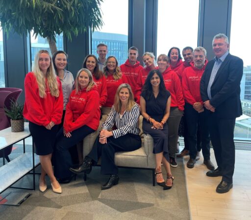 The Hugh James Serious Injury team pose for a group photo to mark 'One Punch' Awareness Week.