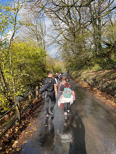 Military Team on the Remembrance Walk along the Taff Fechan trail to support the Poppy Appeal