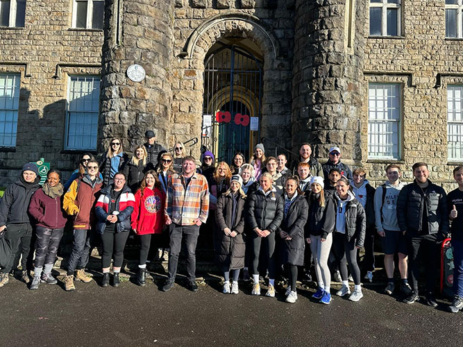 Hugh James Military Team on the Remembrance Walk to support the Poppy Appeal