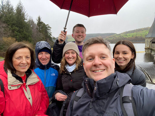 The Industrial Disease team walking the Pontsticill walk in support of Asthma and Lung UK's Breath is Life campaign
