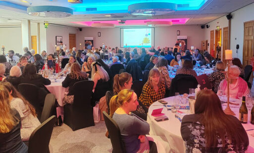 Mesothelioma UK's annual Ladies’ Lunch at the Marriott Victoria and Albert Hotel in Manchester on International Women’s Day.