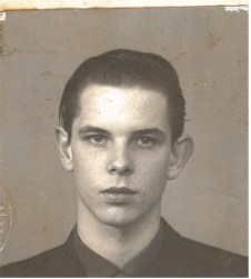 Photo of a young Mr Read whilst working at British Rail
