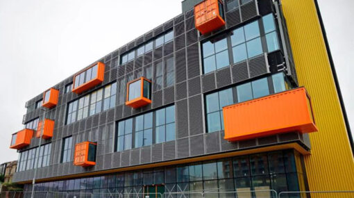 An exterior shot of Mill Street in Newport, South Wales